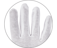 FF BUSTARD LIGHT rukavice,PVC terčíky, bílé-1
