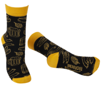 BNN BENNONKY BEER SOCKS BLACK/YELLOW ponožky