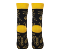 BNN BENNONKY BEER SOCKS BLACK/YELLOW ponožky-3