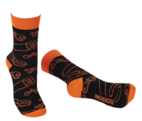 BNN BENNONKY TOOL SOCKS black/orange ponožky-2