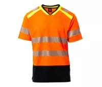 PAYPER ALLEY HV tričko s krátkým rukávem oranžová-navy
