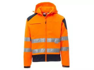 PAYPER SHINE 2.0 HiVis softshell bunda kapuce oranžová