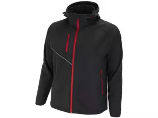 BNN FORCE Jacket black/red bunda softshell černá