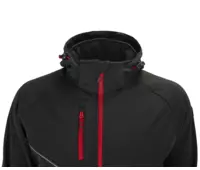 BNN FORCE Jacket black/red bunda softshell černá-4